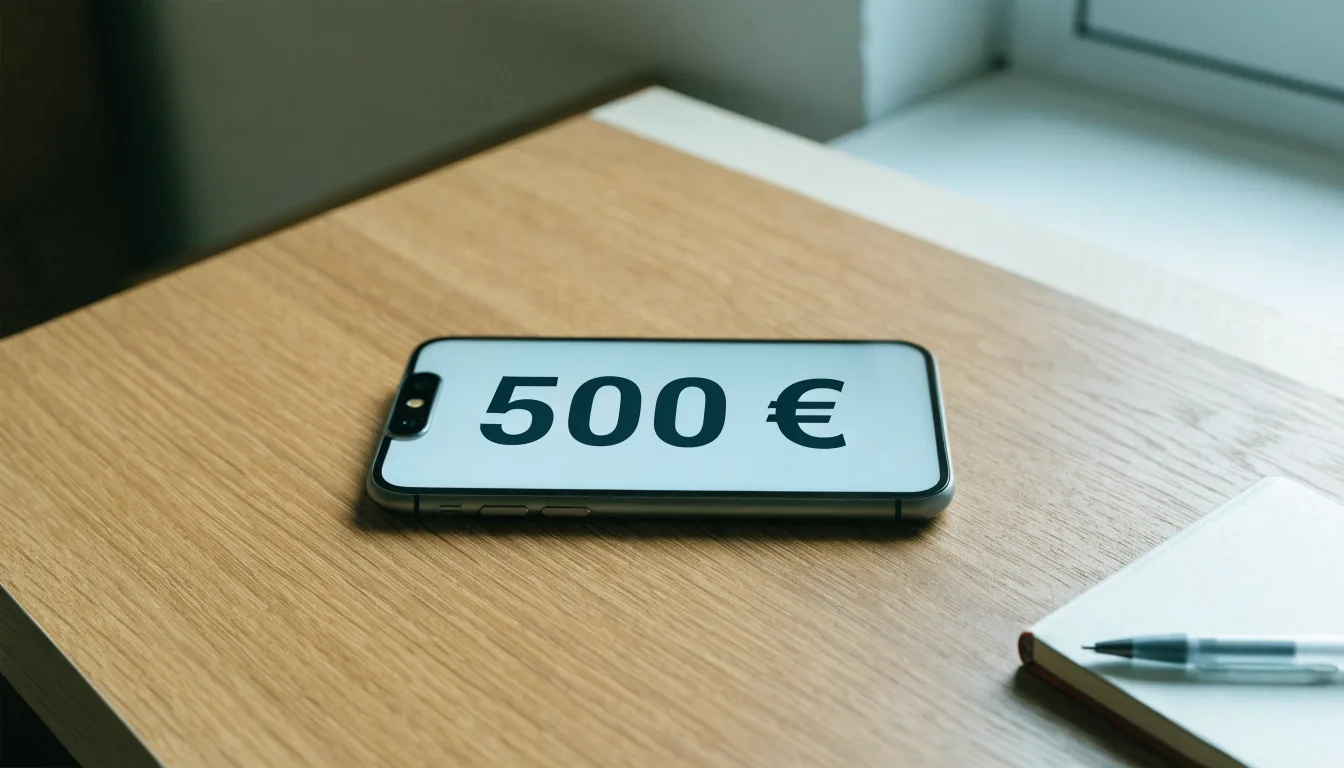 Un foglio di concessione in carta con un timbro rosso, appoggiato su una scrivania di legno accanto a una penna