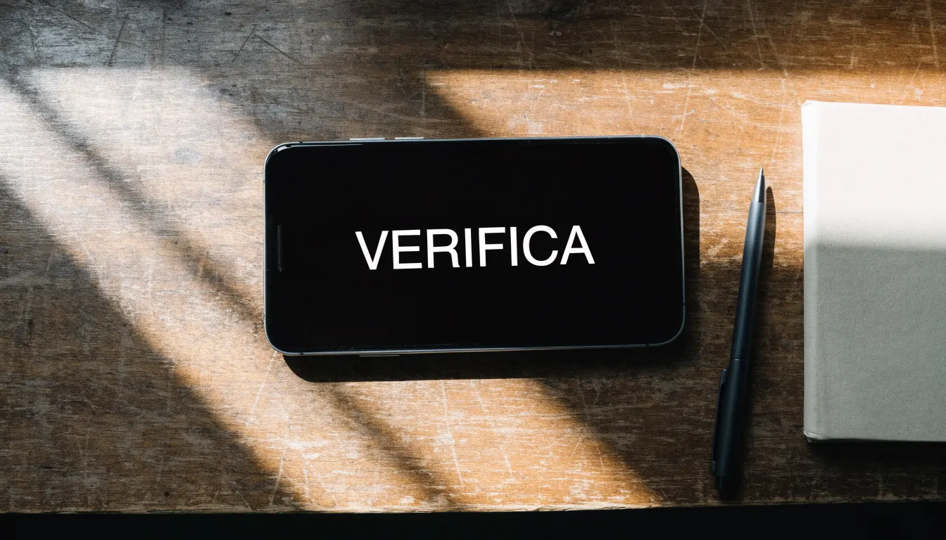 Un foglio di concessione in carta con un timbro rosso, appoggiato su una scrivania di legno accanto a una penna