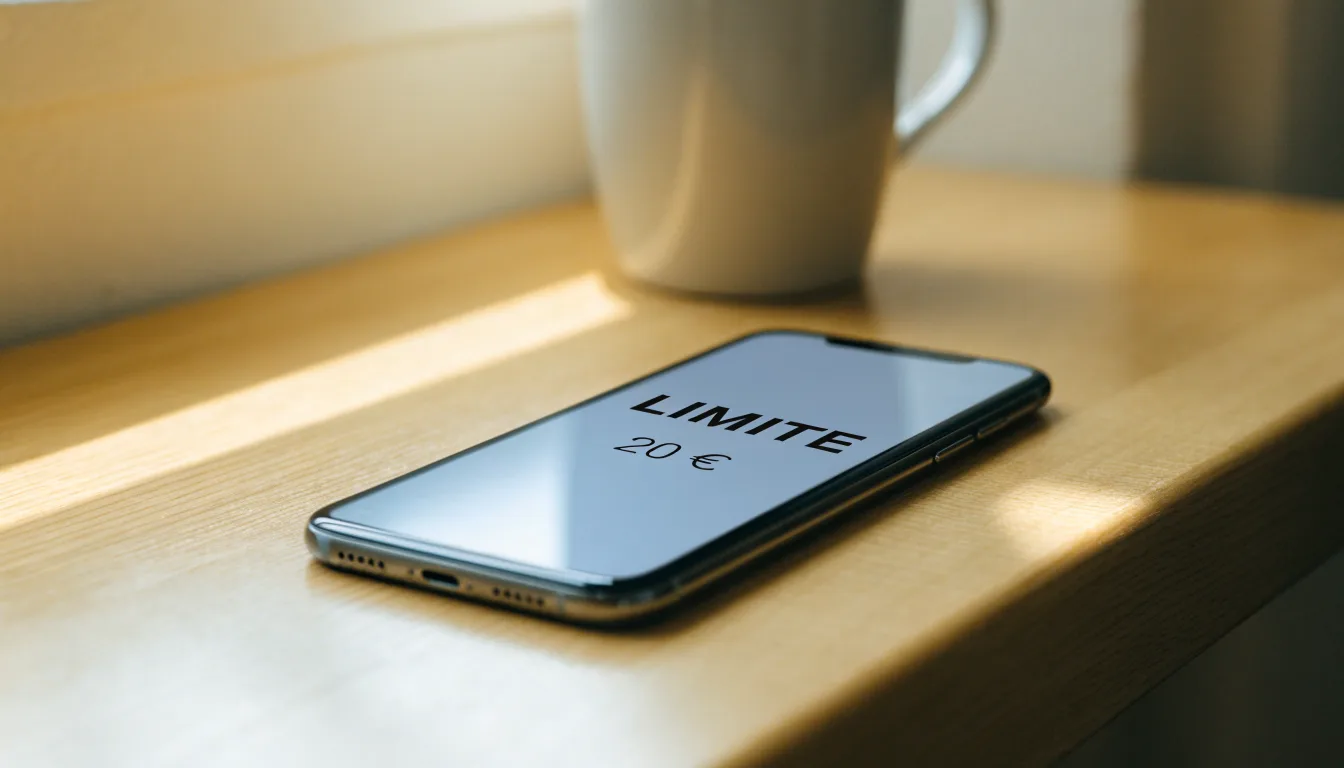 Un documento di identità appoggiato accanto a uno smartphone con un timer sullo schermo, su un tavolo da cucina