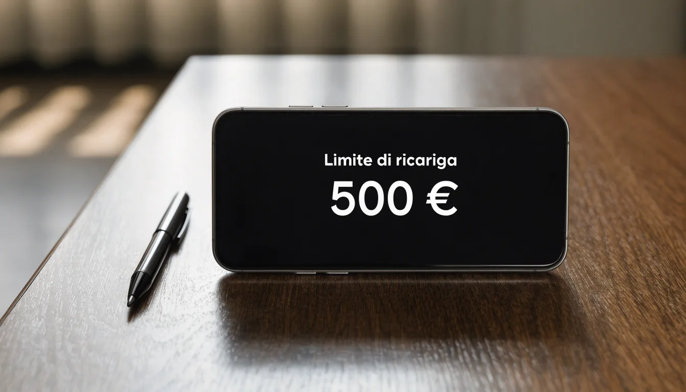Un foglio di concessione in carta con un timbro rosso, appoggiato su una scrivania di legno accanto a una penna